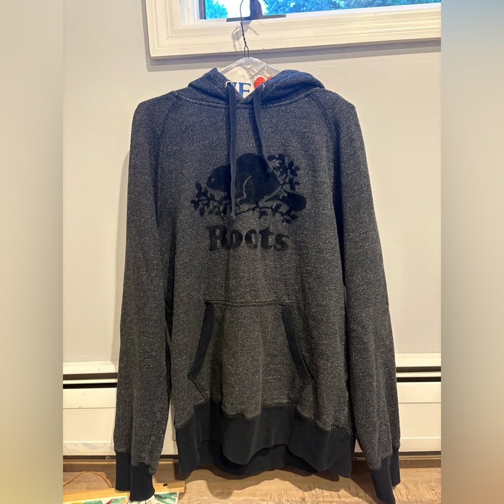 Roots Gray Sweatshirt Classic Hoodie